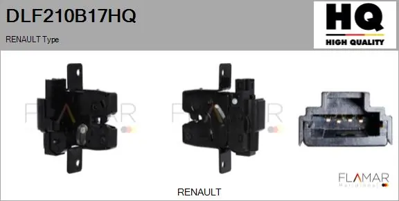 FLAMAR Hátsó csapóajtó zár - DLF210B17HQ - TothCarparts