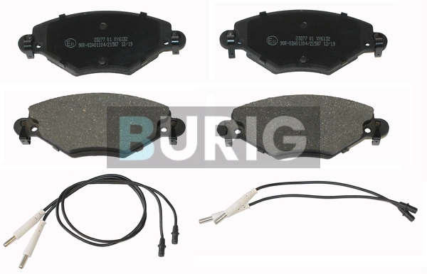 Burig fékbetétkészlet, tárcsafék - B020261 - TothCarparts