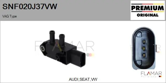 FLAMAR Érzékelő, kipufogógáz-nyomás - SNF020J37VW - TothCarparts