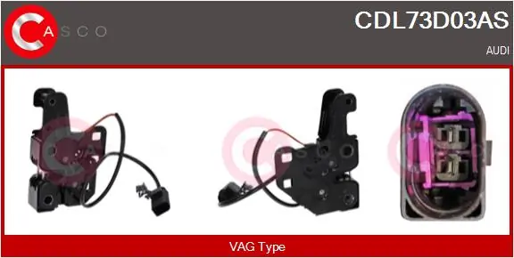CASCO motorházfedél zár - CDL73D03AS - TothCarparts
