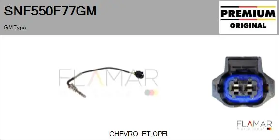 FLAMAR Érzékelő, kipufogógáz-hőmérséklet - SNF550F77GM - TothCarparts