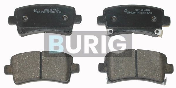 Burig fékbetétkészlet, tárcsafék - B020039 - TothCarparts