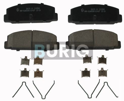 Burig fékbetétkészlet, tárcsafék - B020228 - TothCarparts
