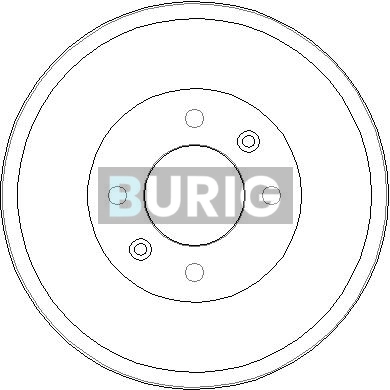Burig fékdob - B040018 - TothCarparts