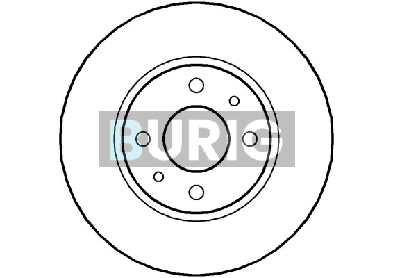 Burig féktárcsa - B010137 - TothCarparts