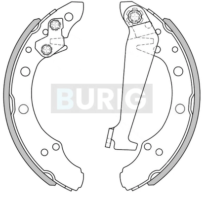 Burig fékpofakészlet - B050003 - TothCarparts
