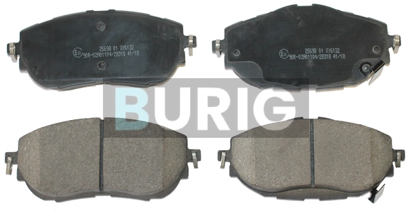 Burig fékbetétkészlet, tárcsafék - B020291 - TothCarparts