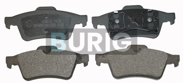 Burig fékbetétkészlet, tárcsafék - B020080 - TothCarparts
