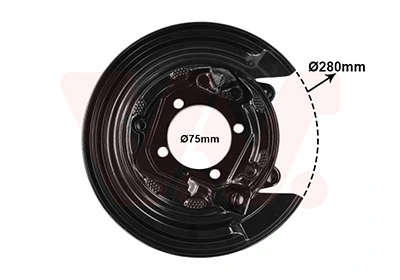 VAN WEZEL terelőlemez, féktárcsa - 5393378 - TothCarparts