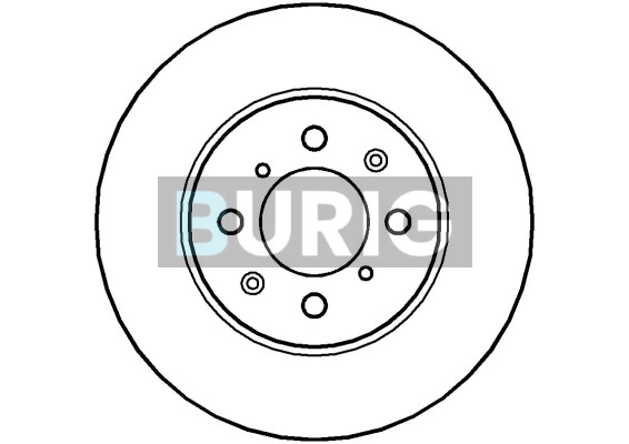 Burig féktárcsa - B010261 - TothCarparts
