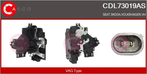 CASCO Ajtózár - CDL73019AS - TothCarparts