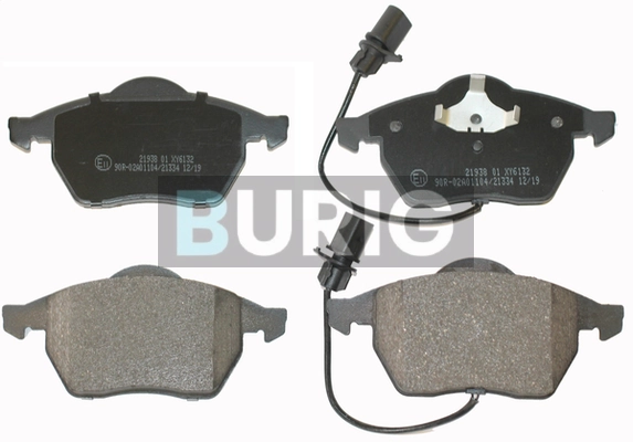 Burig fékbetétkészlet, tárcsafék - B020135 - TothCarparts