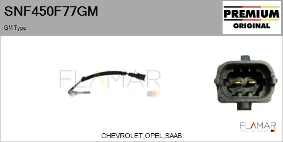 FLAMAR Érzékelő, kipufogógáz-hőmérséklet - SNF450F77GM - TothCarparts