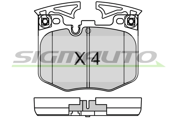 SIGMAUTO fékbetétkészlet, tárcsafék - SPB759CE - TothCarparts