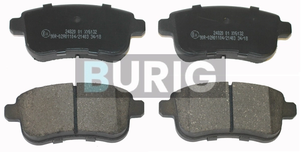 Burig fékbetétkészlet, tárcsafék - B020165 - TothCarparts