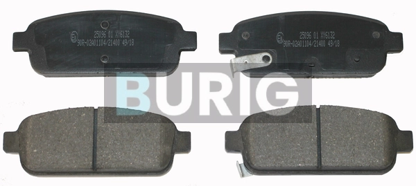 Burig fékbetétkészlet, tárcsafék - B020022 - TothCarparts