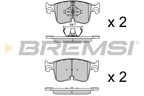 BREMSI fékbetétkészlet, tárcsafék - BP3982 - TothCarparts