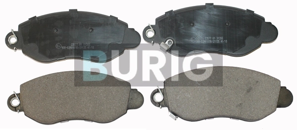 Burig fékbetétkészlet, tárcsafék - B020073 - TothCarparts