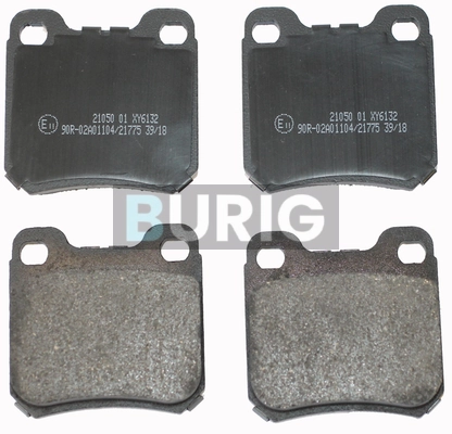 Burig fékbetétkészlet, tárcsafék - B020262 - TothCarparts