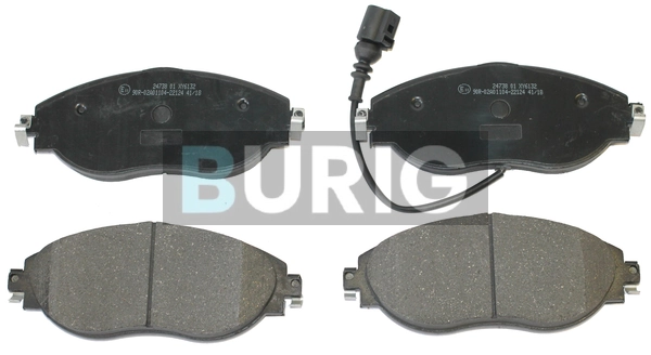 Burig fékbetétkészlet, tárcsafék - B020217 - TothCarparts