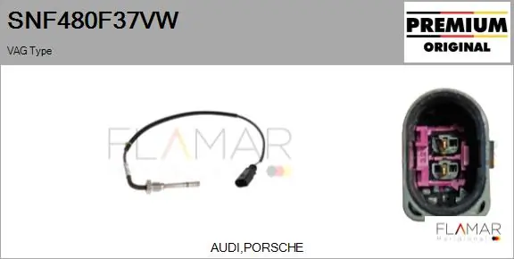 FLAMAR Érzékelő, kipufogógáz-hőmérséklet - SNF480F37VW - TothCarparts