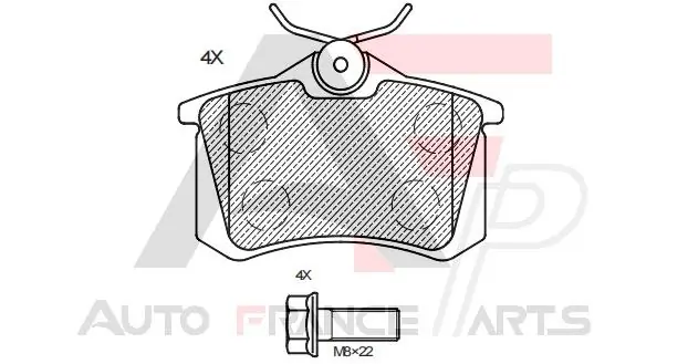 AUTO FRANCE PARTS fékbetétkészlet, tárcsafék - 21-0011C - TothCarparts