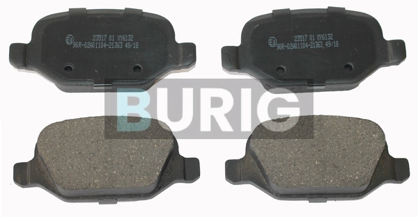 Burig fékbetétkészlet, tárcsafék - B020301 - TothCarparts
