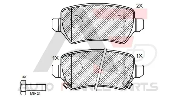 AUTO FRANCE PARTS fékbetétkészlet, tárcsafék - 21-0030C - TothCarparts
