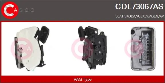 CASCO Ajtózár - CDL73067AS - TothCarparts