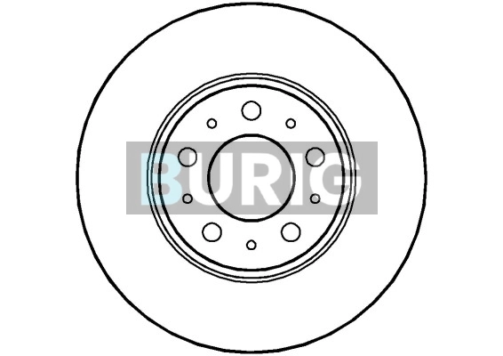 Burig féktárcsa - B010317 - TothCarparts