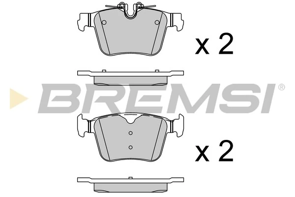 BREMSI fékbetétkészlet, tárcsafék - BP3985 - TothCarparts