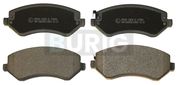 Burig fékbetétkészlet, tárcsafék - B020577 - TothCarparts