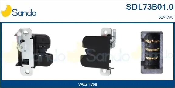 SANDO Hátsó csapóajtó zár - SDL73B01.0 - TothCarparts