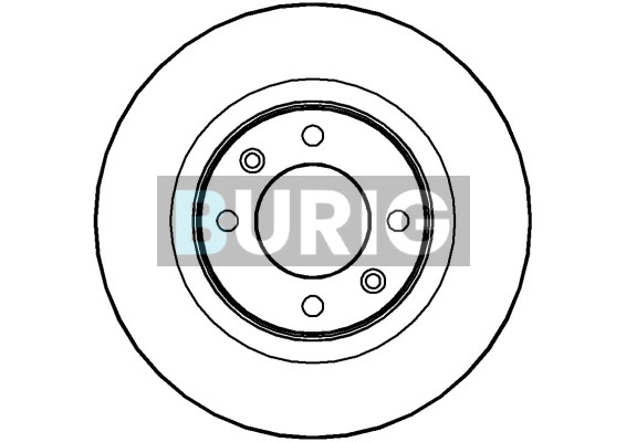 Burig féktárcsa - B010548 - TothCarparts