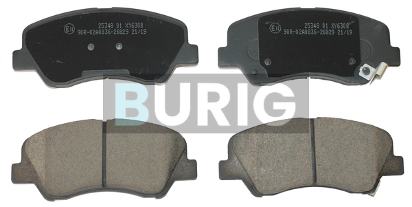 Burig fékbetétkészlet, tárcsafék - B020315 - TothCarparts