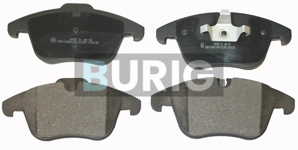 Burig fékbetétkészlet, tárcsafék - B020012 - TothCarparts
