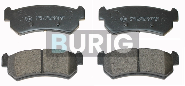 Burig fékbetétkészlet, tárcsafék - B020460 - TothCarparts
