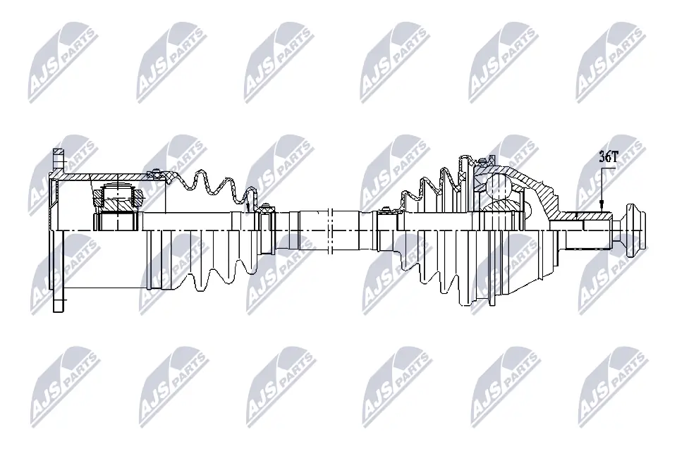 NTY hajtótengely - NPW-VW-212 - TothCarparts