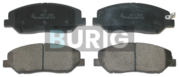 Burig fékbetétkészlet, tárcsafék - B020393 - TothCarparts