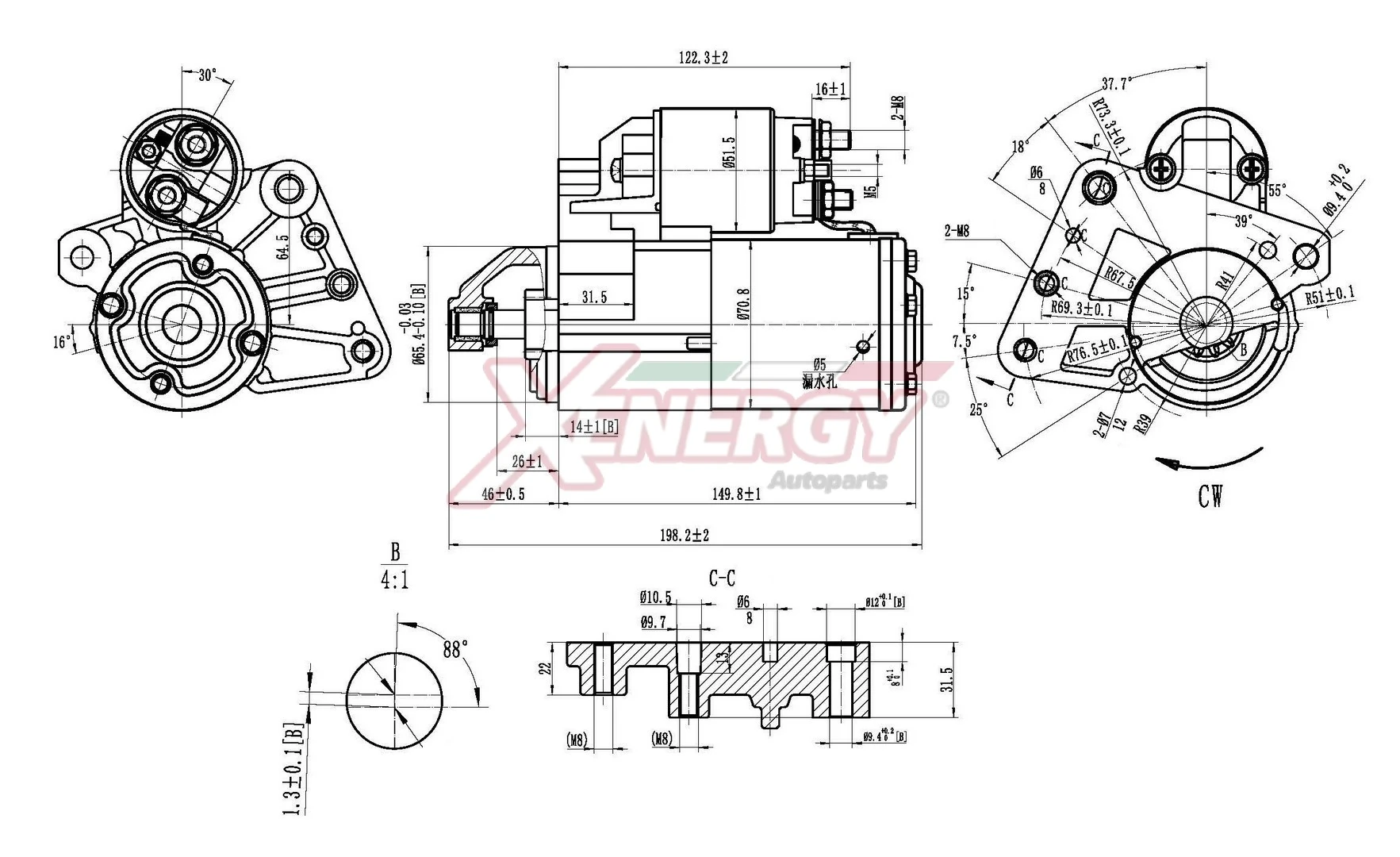 AP XENERGY önindító - XST21515AD - TothCarparts