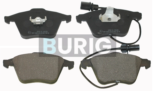 Burig fékbetétkészlet, tárcsafék - B020201 - TothCarparts