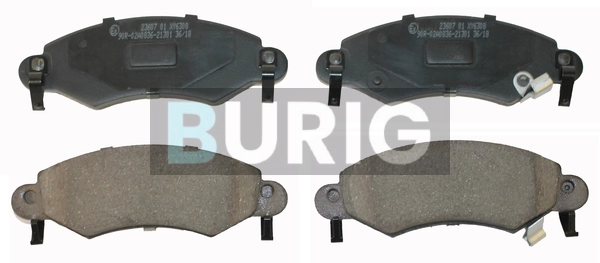 Burig fékbetétkészlet, tárcsafék - B020432 - TothCarparts