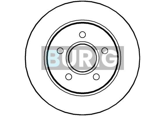 Burig féktárcsa - B010155 - TothCarparts