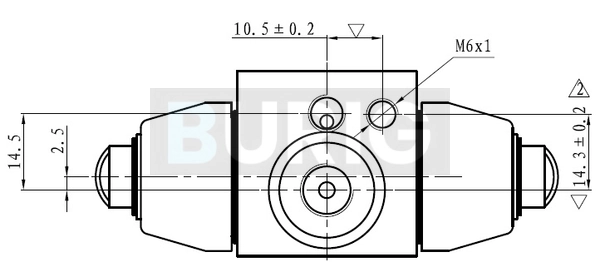 Burig fékmunkahenger - B090007 - TothCarparts