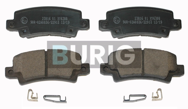 Burig fékbetétkészlet, tárcsafék - B020122 - TothCarparts