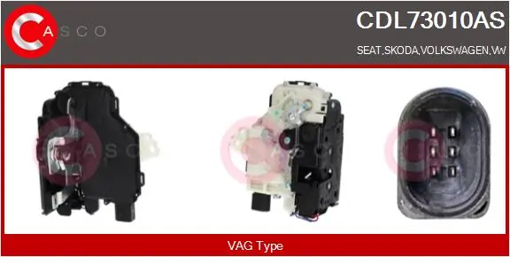 CASCO Ajtózár - CDL73010AS - TothCarparts
