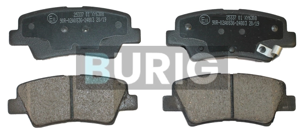 Burig fékbetétkészlet, tárcsafék - B020157 - TothCarparts