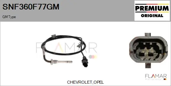 FLAMAR Érzékelő, kipufogógáz-hőmérséklet - SNF360F77GM - TothCarparts