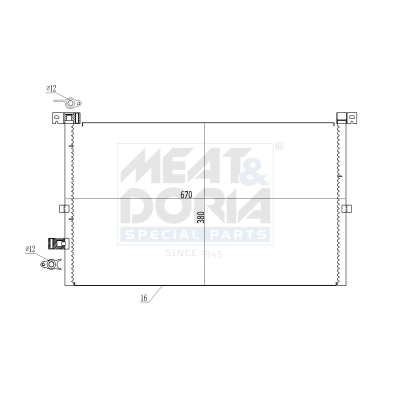 MEAT & DORIA kondenzátor, klíma - 991168 - TothCarparts