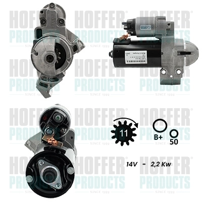 HOFFER önindító - H5010194G - TothCarparts